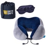 Custom AeroLOFT® Business First Travel Pillow with Sleep Mask