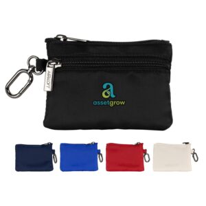 Custom AeroLOFT® Carabiner Zip Wallet
