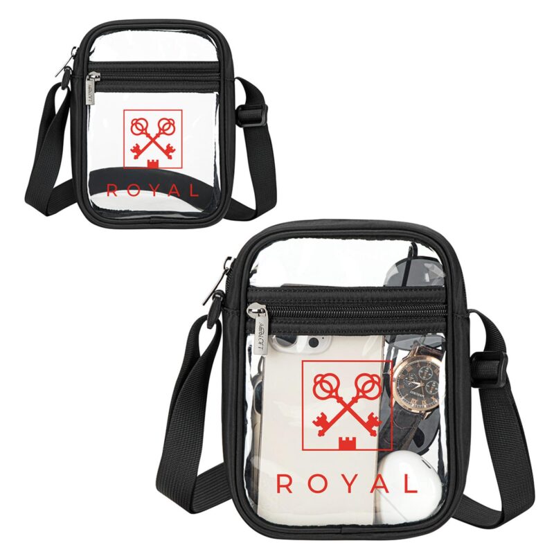 Custom AeroLOFT® Clear View Crossbody Stadium Bag - 2