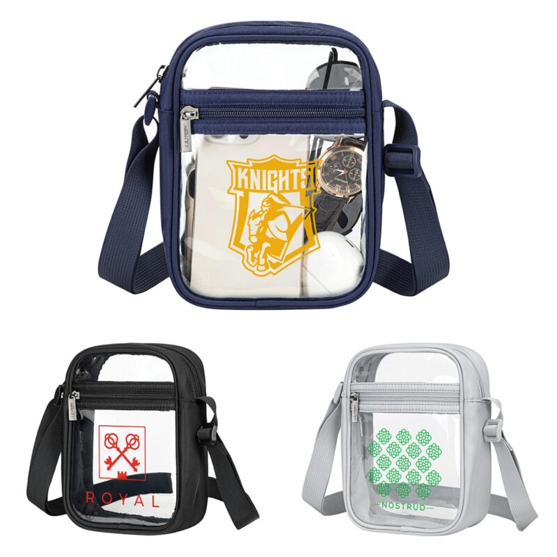 Custom AeroLOFT® Clear View Crossbody Stadium Bag